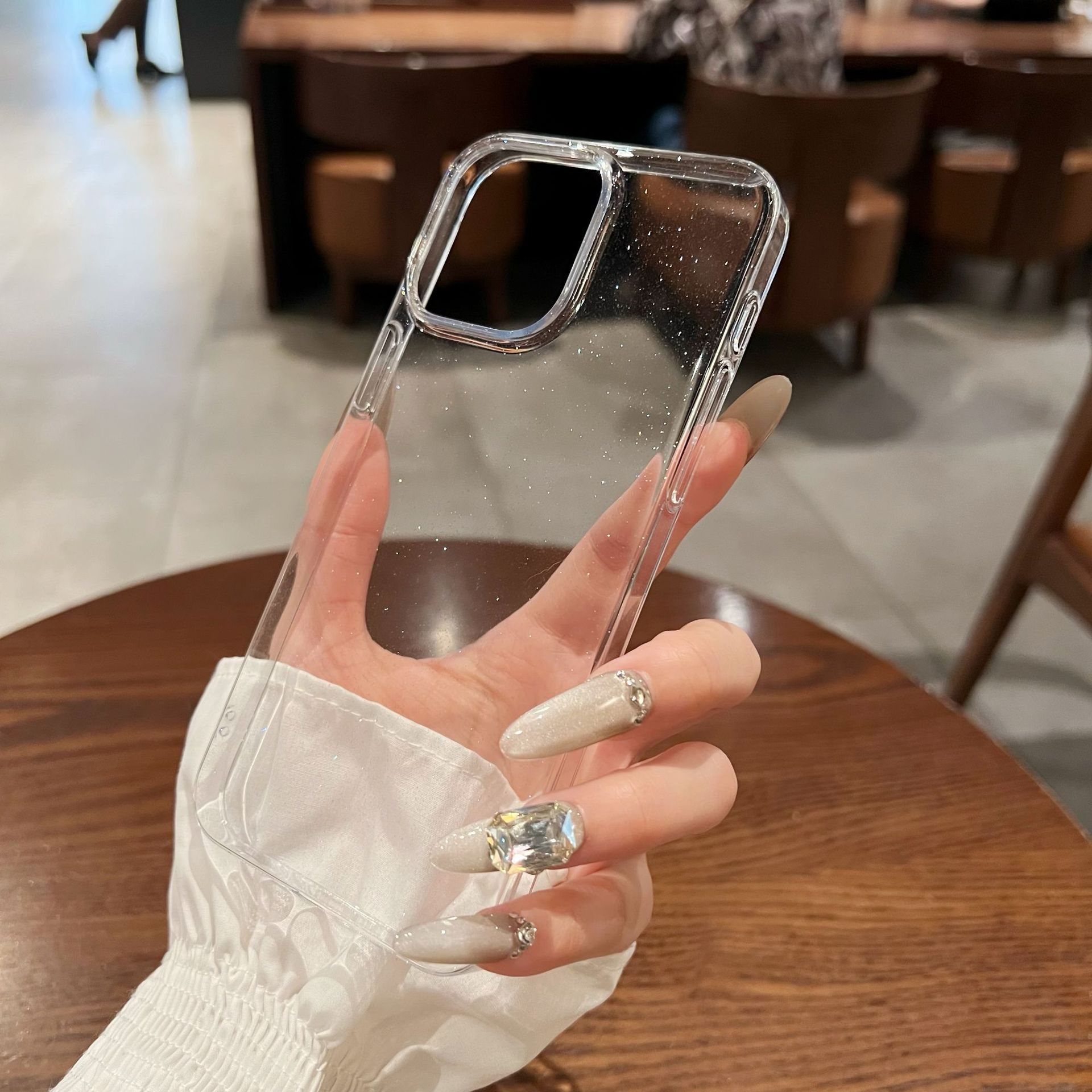 Pc brillo simple y transparente para iPhone16ProMax magnético 15 funda para teléfono móvil 13 Apple 14 hombres y mujeres 16 duro