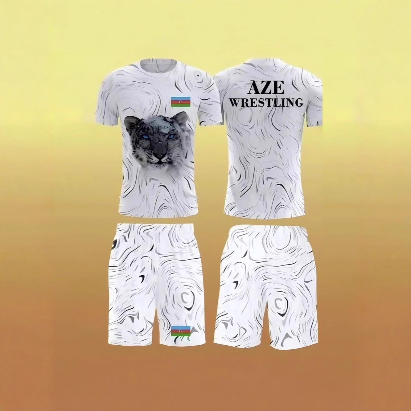 Amazon Hot Selling 2025 Men's Suit Summer New 3D Printed Men's Thin Judo Fighting Sportswear