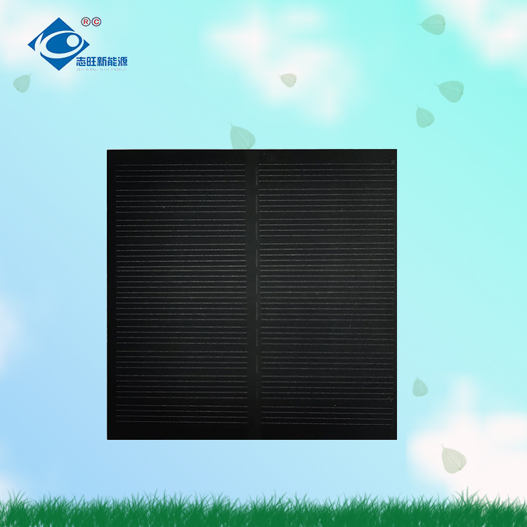 0.9W单晶PET磨砂5V太阳能光伏板80*80mm太阳能电池板组件尺寸可定