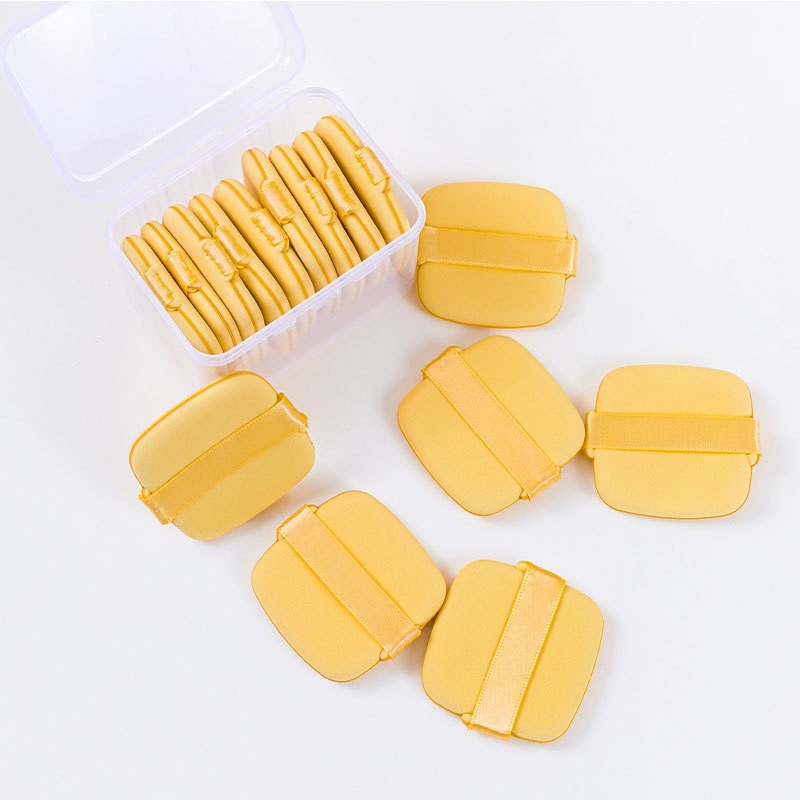 Puff de polvo sin polvo Q elástico cojín de aire suave estudio belleza especial huevo mantequilla galleta en polvo puff polvo seco pastel Guo Xiaoniu