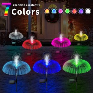 Solar Jellylight Outdoor Fiber Optic Light Courtyard Garden Atmosphere Balcony Decoration Landscape Plating Lawn Light