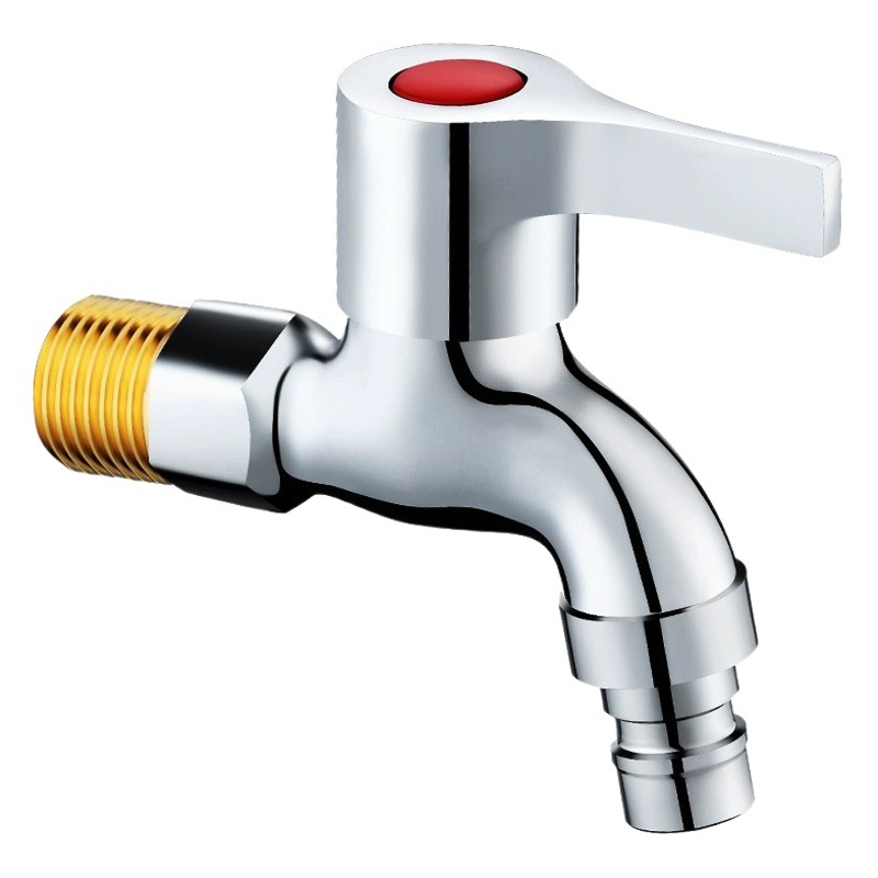 Copper washing machine faucet single Cold 4 points dedicated quick opening lengthened mop pool water nozzle connector household faucet