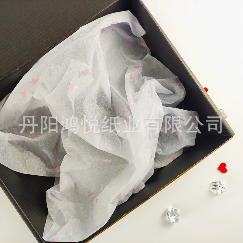 흰색 핑크 별 17g 50x70cm 각 색상: 500 장/팩은 각 팩을 풀지 않은 혼합 배치 100 위안 * 500x700mm