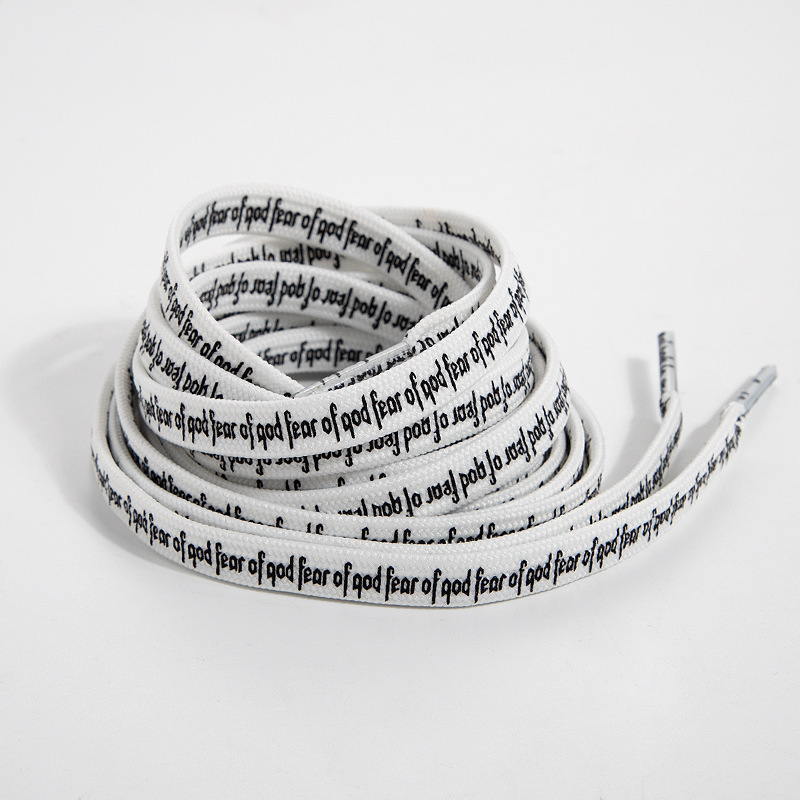 Adapted to Vance White Shoes Canvas Shoes Decorative Hole Shoes diy Jewelry Printing White Air Force One Shoelace Batch