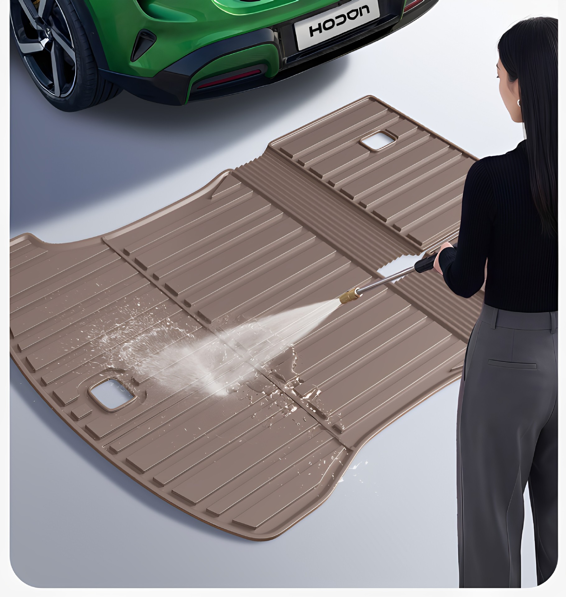 Suitable for the new generation Li Auto L6, TPE car interior modification integrated trunk mat accessories