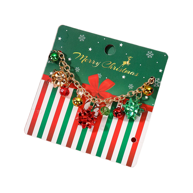 Christmas Festival Geometric Pattern Women's Gender Plating Design Simple Style Classic Style Geometric Alloy Plating Christmas Women's Jewelry Set
