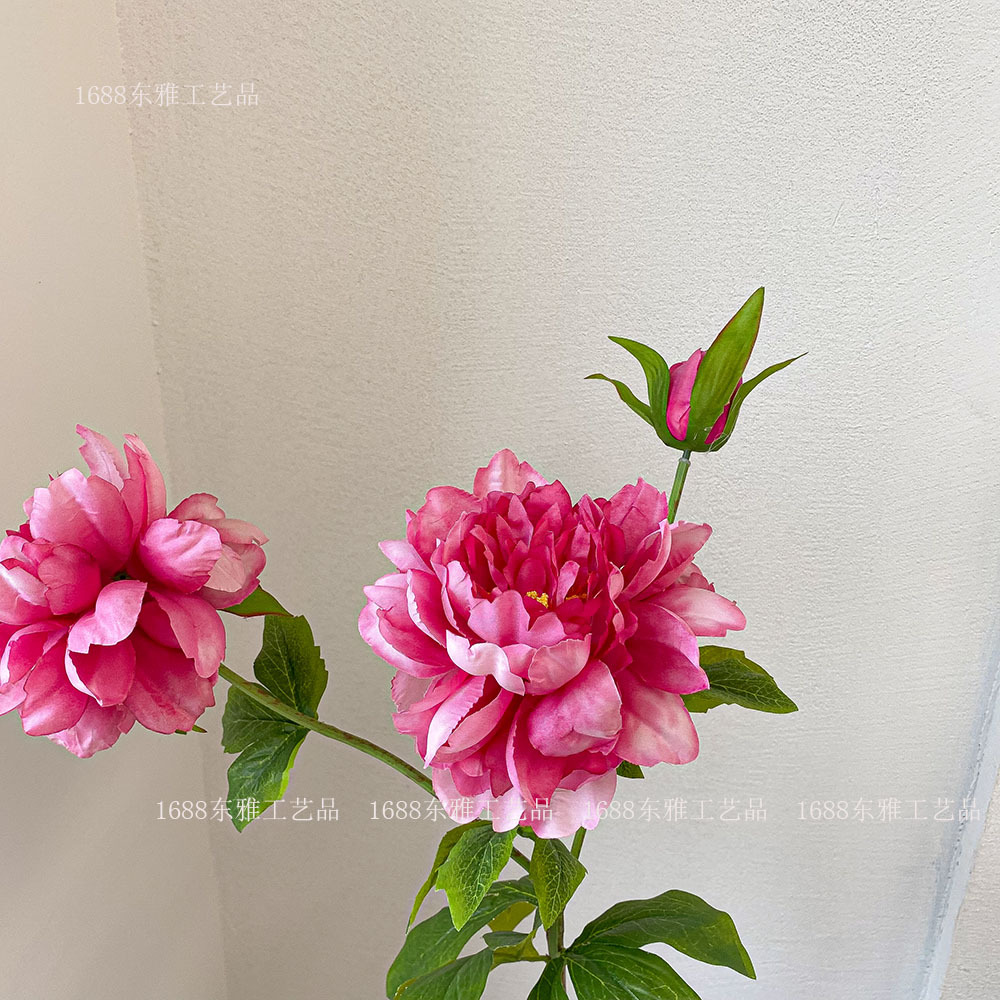 Flor artificial compleja avanzada flor artificial peonía Flor de seda sala de estar decoración del hogar flor fotografía de la boda floral flor artificial