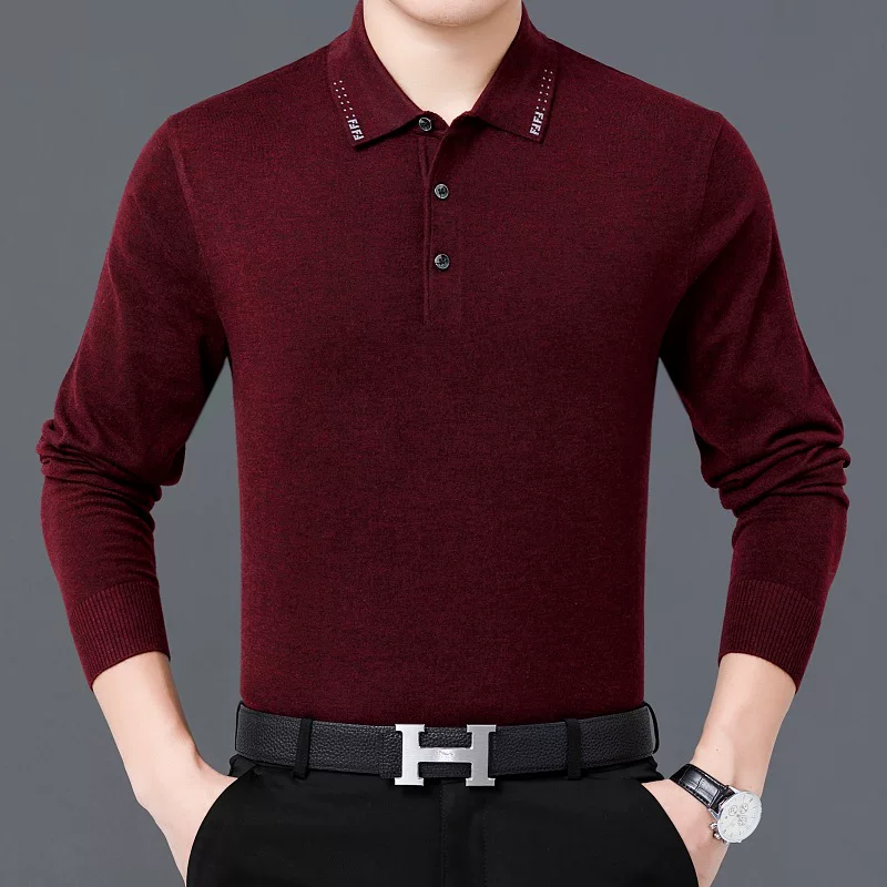 Autumn cashmere warm long-sleeve, base T-shirt
