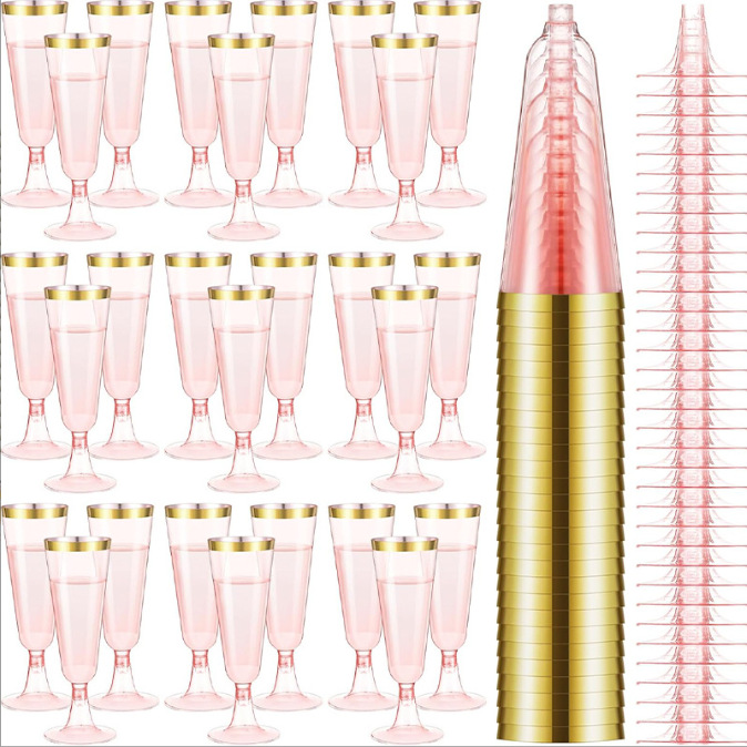 №1 розовый + золотой край
