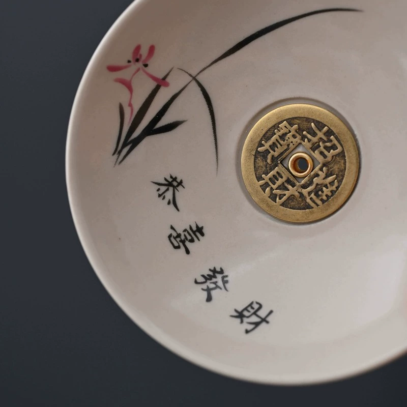 [Congratulations prosperity incense holder home indoor incense plate censer incense tray base incense burner incense stand]