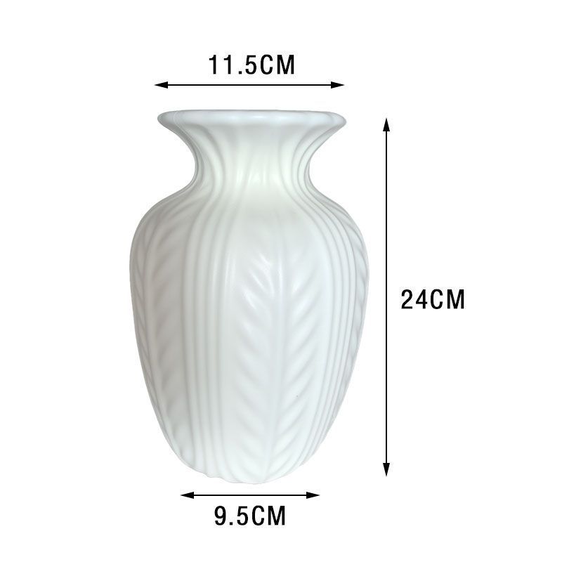 北欧塑料仿陶瓷花瓶摆件客厅家居装饰品样板房插花瓶摆设批发花器|undefined