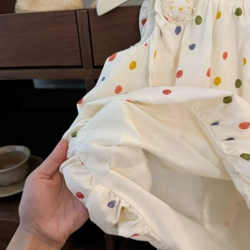 [Limón salado siete] ¡Azúcar arcoíris! Bebé femenino estilo occidental lindo conejo tridimensional amor capullo vestido de princesa falda de chaleco