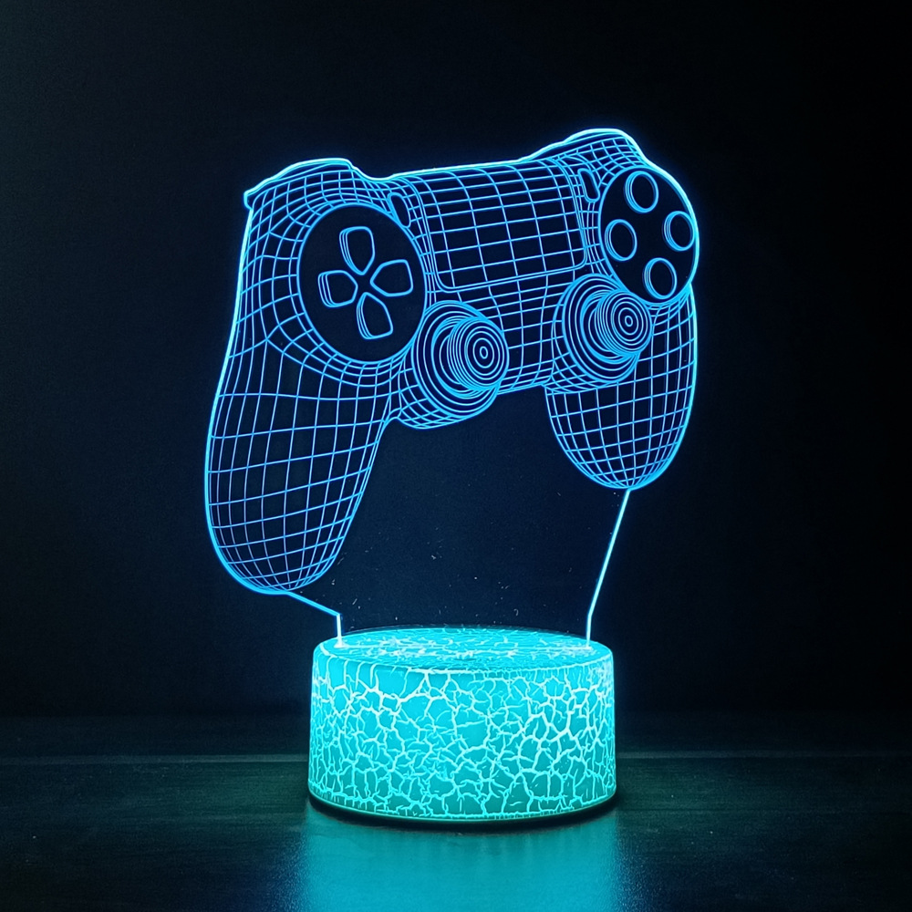 Creativo e-sports atmósfera luz juego manejar 3D luz de la noche XBOX luz decorativa LED7 color contaminación lumínica fábrica de ventas directas