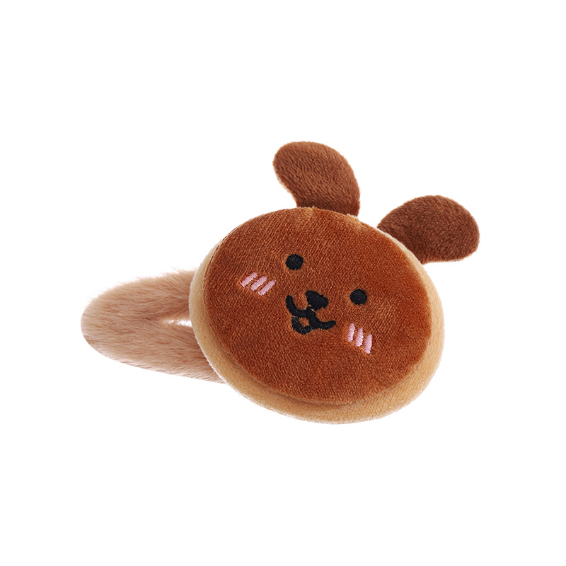 Niños lindos clips para el cabello de dibujos animados animales niñas peluche suave clips BB clips para niñas frente abierta clips frangeo