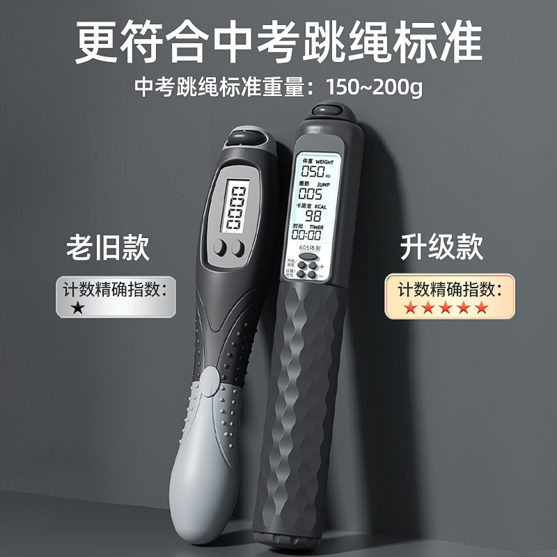 欧梵达跳绳中考专用竞速跳绳体育用品考试训练智能计数钢丝绳跳绳|undefined
