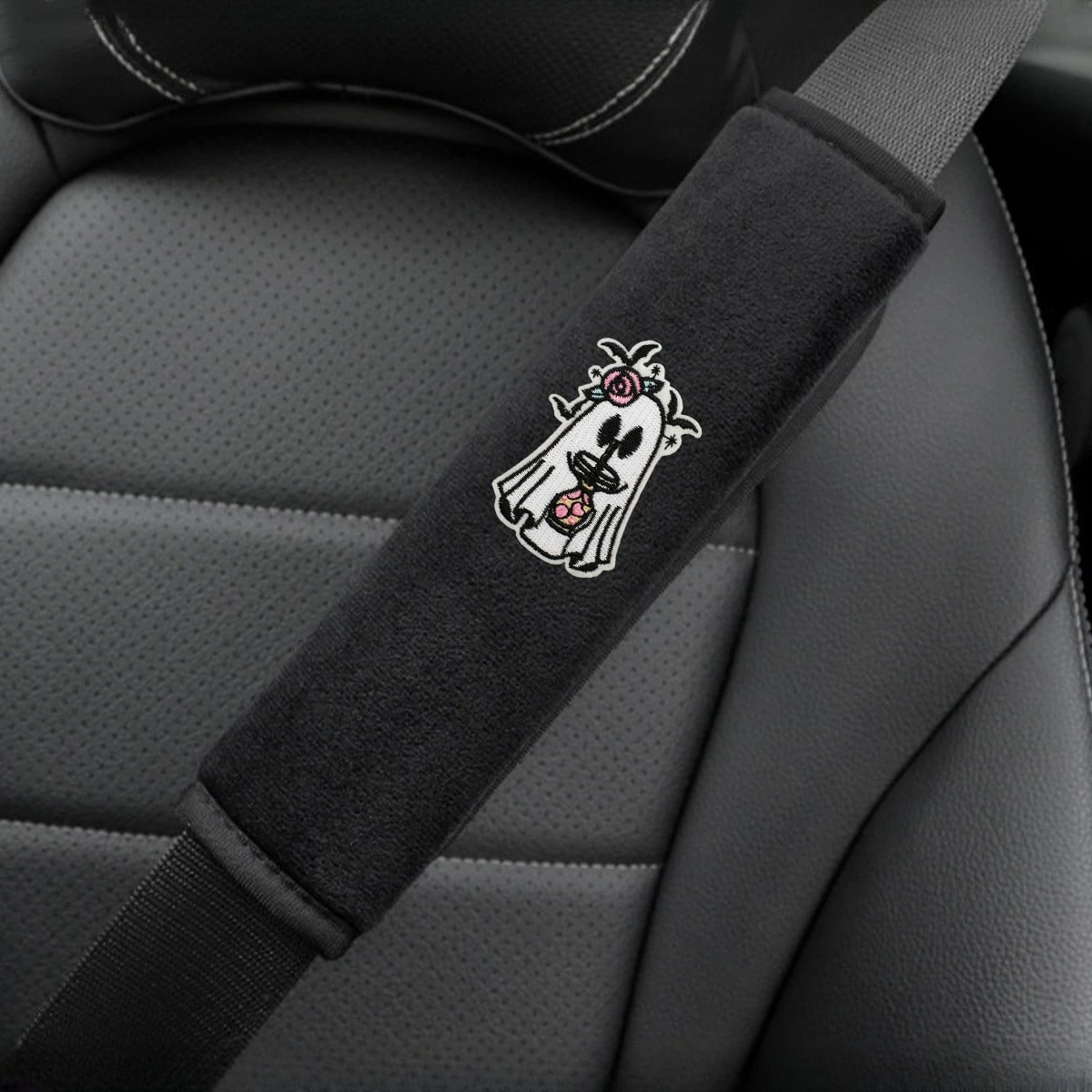 Car Seat Belt Protector Halloween Shoulder Cover Car Seat Belt Interior Supplies Protective Cover