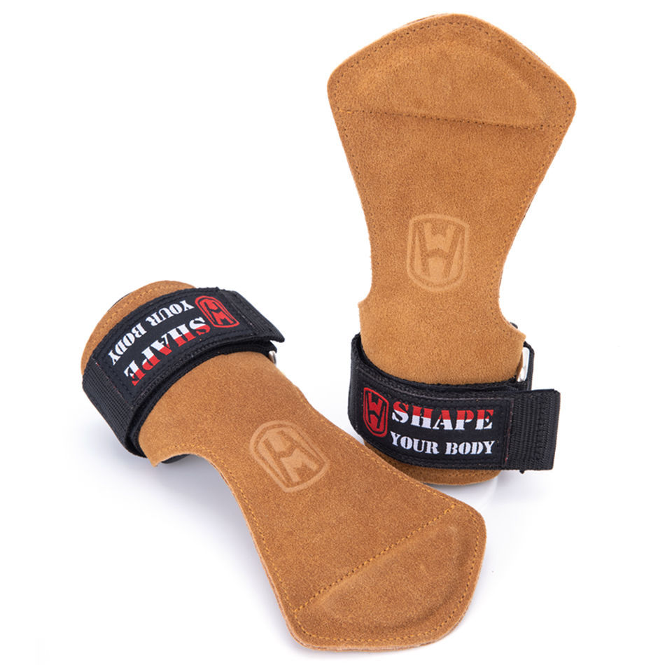 Cinturón de refuerzo, protector de palma de piel de vaca de peso rígido, protector de muñeca, cinturón de agarre para hombres y mujeres, guantes de fitness, barra horizontal, pull up, protector de manos