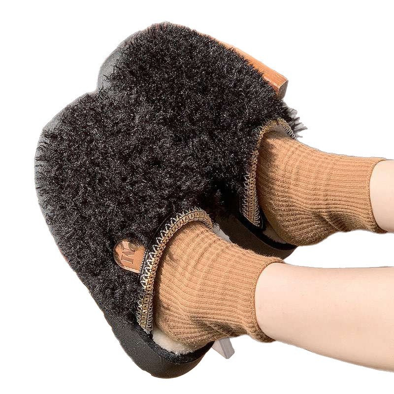 Impuestos no incluidos) Otoño y invierno nuevos zapatos de mujer de peluche grueso rizado ocio para llevar a cabo el algodón casero trapazo comercio exterior transfronterizo
