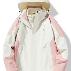 秋冬款防风防水三合一可拆卸防泼水登山服连帽冲锋衣男女同款