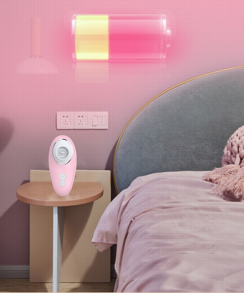 Woodpecker Tongue-Licking Wearable Egg Vibrator, Rechargeable Pink Fruit-Blue TPE — detail image 22