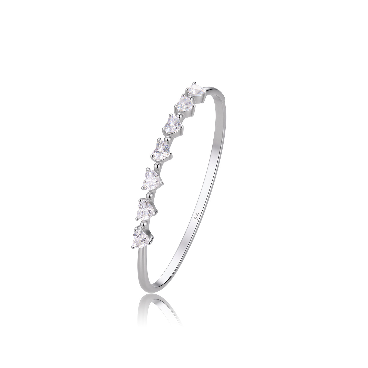 Xuping lujo ligero temperamento amor pulsera Europa y América transfronteriza aleación de cobre chapado blanco de moda alta sensación joyas al por mayor mujeres