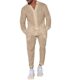 Cross-border European and American Sports suit Men's Linen Autumn Casual suit Long-sleeved Fashion Workwear Trousers Foreign Trade Two-piece Set