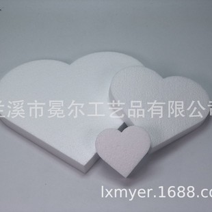 Factory direct 300MM cutting plane foam heart EPS heart cake poly dragon DIY heart slice