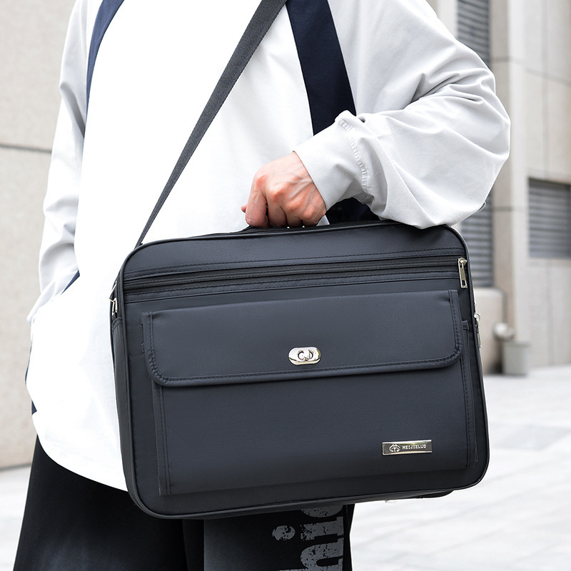 Korean Style Men's Oxford Cloth Large-Capacity Shoulder Bag Waterproof and Wear-Resistant Casual Sports Briefcase Outdoor Portable Backpack Korean Style Men's Oxford Cloth Large-Capacity Shoulder Bag Waterproof and Wear-Resistant Casual Sports Briefcase Outdoor Portable Backpack