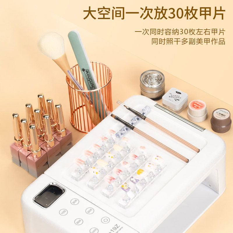 Nueva lámpara de fototerapia de almohada de uñas portátil de alta potencia manos multifuncionales lámpara de cocción de pegamento de esmalte de uñas de secado rápido para salón de uñas