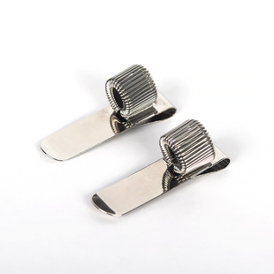 Spring Pen Clip One Hole Telescopic Clip Spring Clip Manganese Steel Pen Holder Strap Pen Buckle Single Hole One Hole Iron Clip