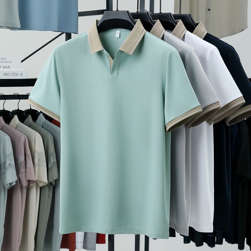 We Are Sincerely Seeking Agents for Men's Mulberry Silk T-Shirts, Summer Fashion Casual Versatile Polo Shirts for Young and Middle-Aged Men, and Non-Iron Clothing We Are Sincerely Seeking Agents for Men's Mulberry Silk T-Shirts, Summer Fashion Casual Versatile Polo Shirts for Young and Middle-Aged Men, and Non-Iron Clothing