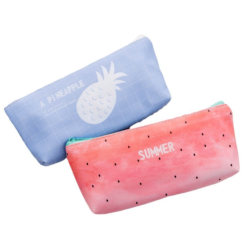 Estudiante creativo cremallera papelería bolsa de lápiz al por mayor