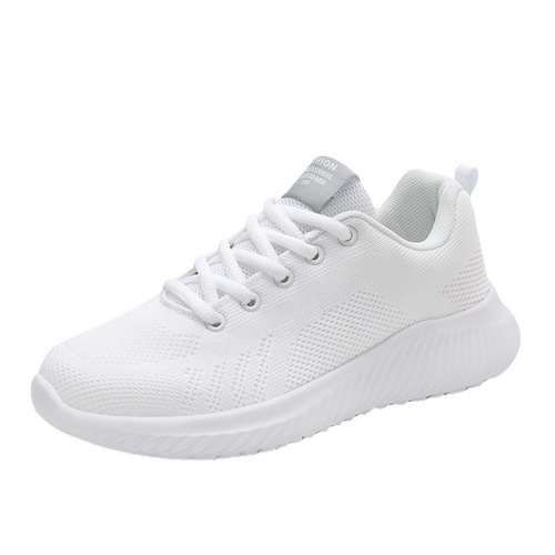 Cross-border sports and leisure women's shoes, soft-soled student mesh white shoes, Korean version, versatile, lightweight and breathable running shoes