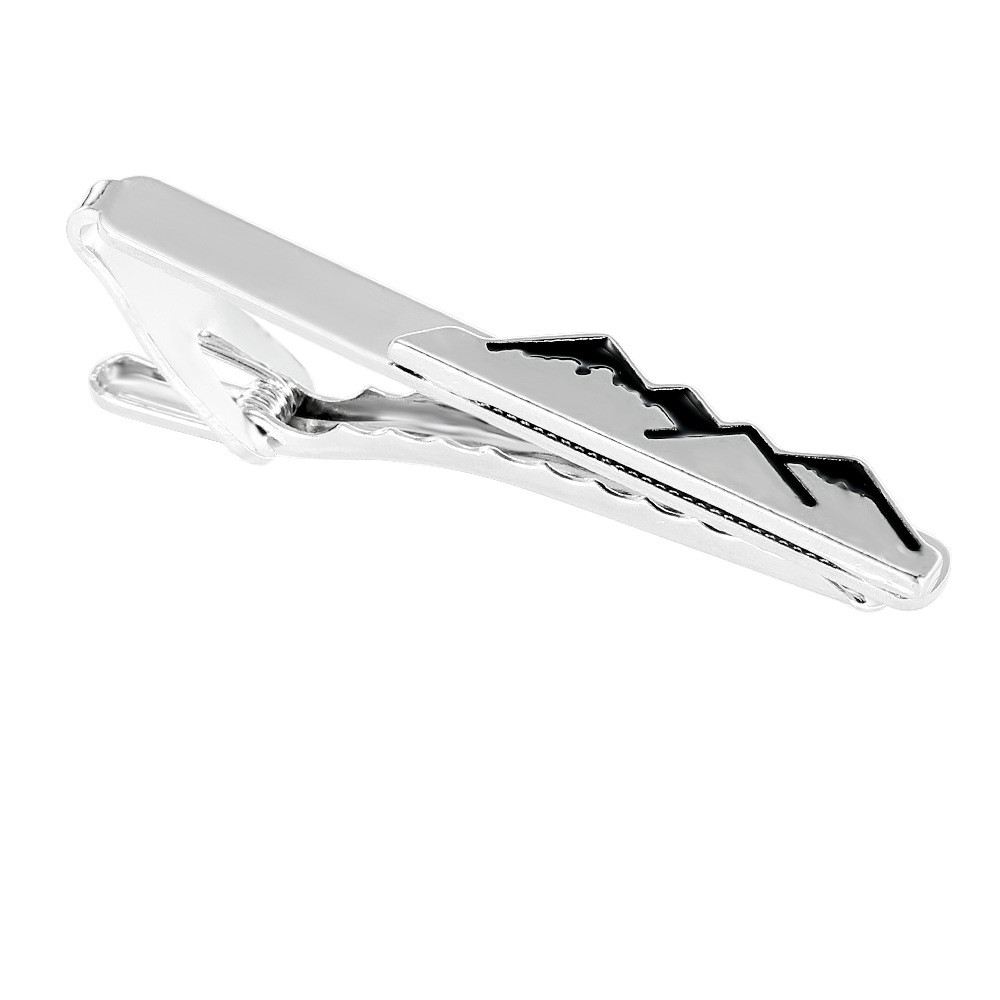 Berg Krawattenklammer Herren Silber Legierung Krawattenklammer High-End-Mode Business Krawattenklammer Spot_voghion.com