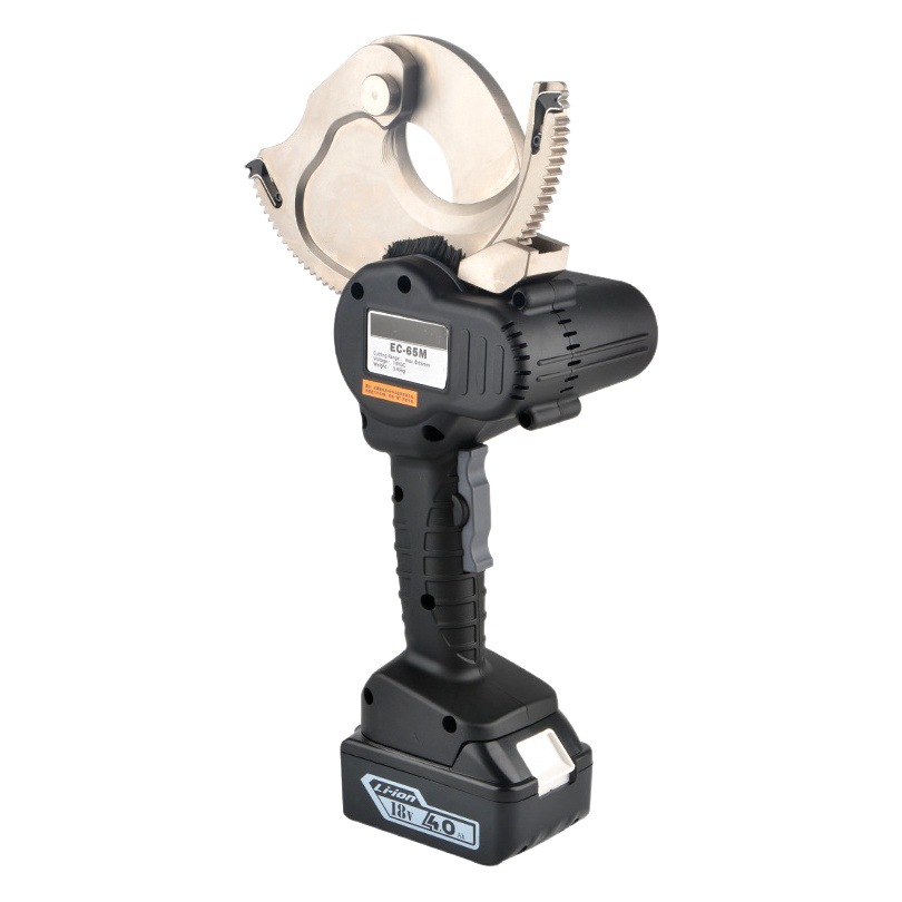 Cortador de engranaje eléctrico cortador de cable de trinquete recargable cortador de cable eléctrico recargable EC-65M ligero y ahorro de mano de obra