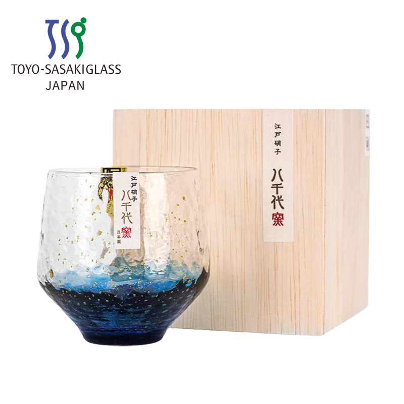 八千代星空杯日本进口东洋佐佐木水晶玻璃杯威士忌酒杯子生日礼物