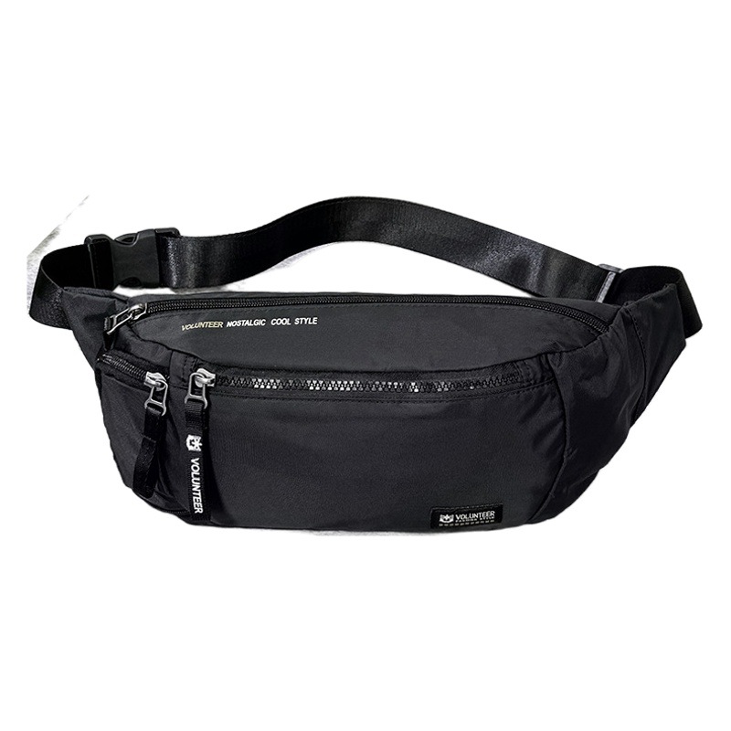 Waist Bag Men's Casual Chest Bag Men's Oxford Cloth Sports Small Bag Multifunctional Summer Canvas Bag Crossbody Bag Men's Trendy Brand