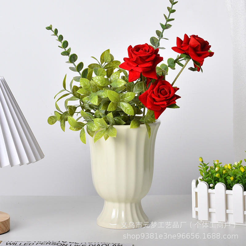 Maceta de Cerámica para Orquídeas y Suculentas Decorativa para Plantas de Interior