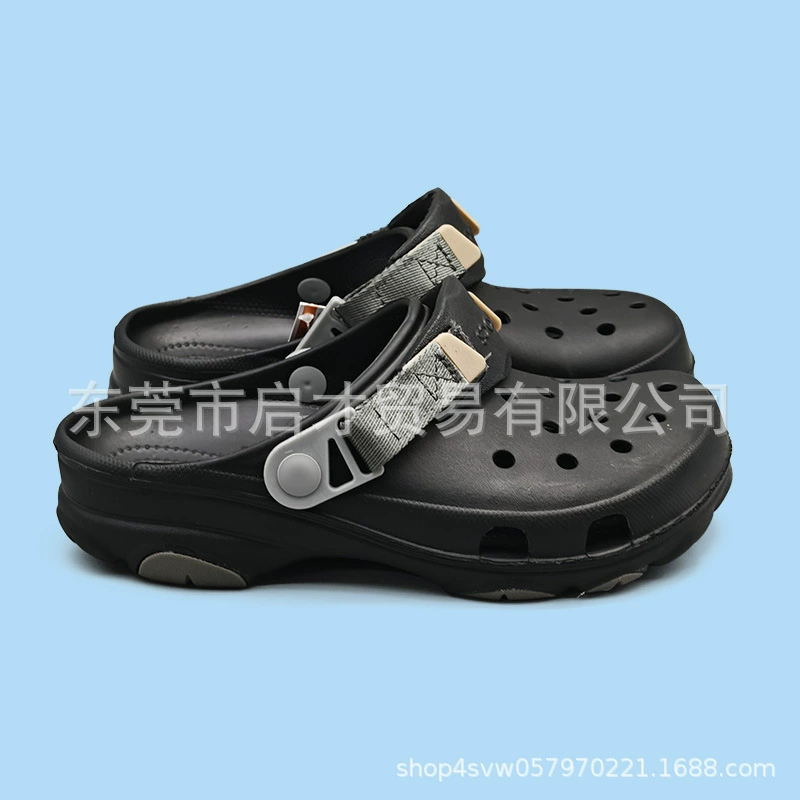 [Cross经典特林洞洞鞋男成人外穿防滑休闲eva包头拖鞋沙滩鞋批发]