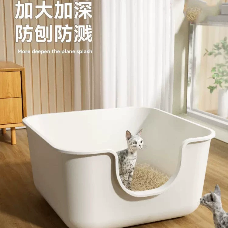 Ящик для кошачьего туалета негабаритный специальный Daquan полузакрытый открытый кошачий Туалет с защитой от брызг Детский ящик для кошачьего туалета Принадлежности для кошек
