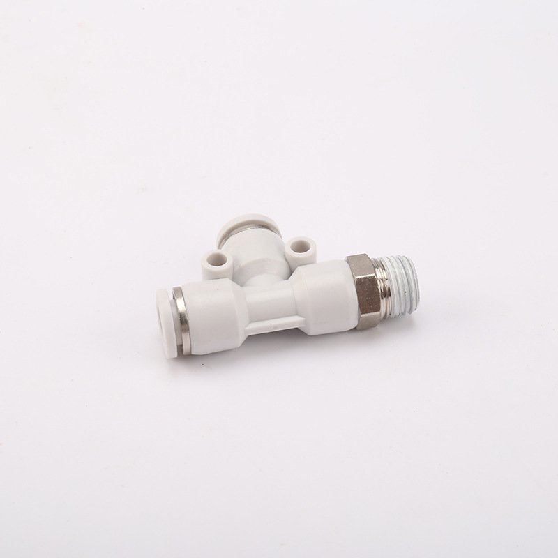 MPD T型侧三通侧螺纹快插气管接头