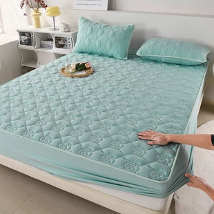Quilted Waterproof Mattress Protector Sheet, Double/200–220 cm, Pillowcase Option, Soft