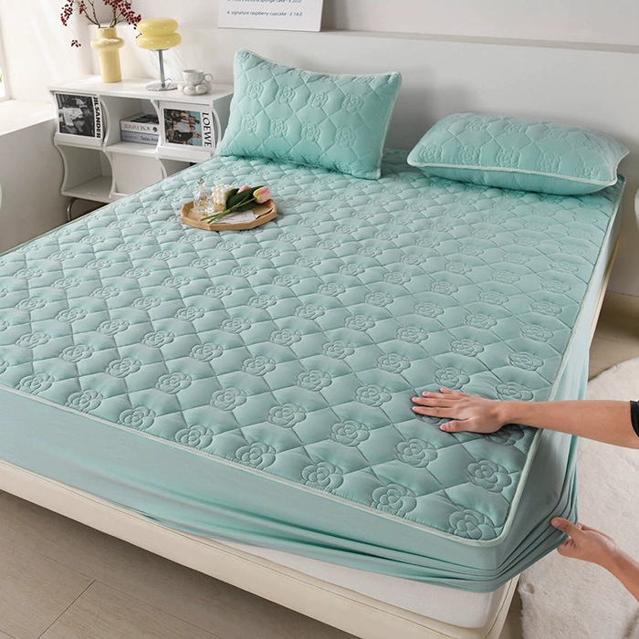 Quilted Waterproof Mattress Protector Sheet, Double/200–220 cm, Pillowcase Option, Soft