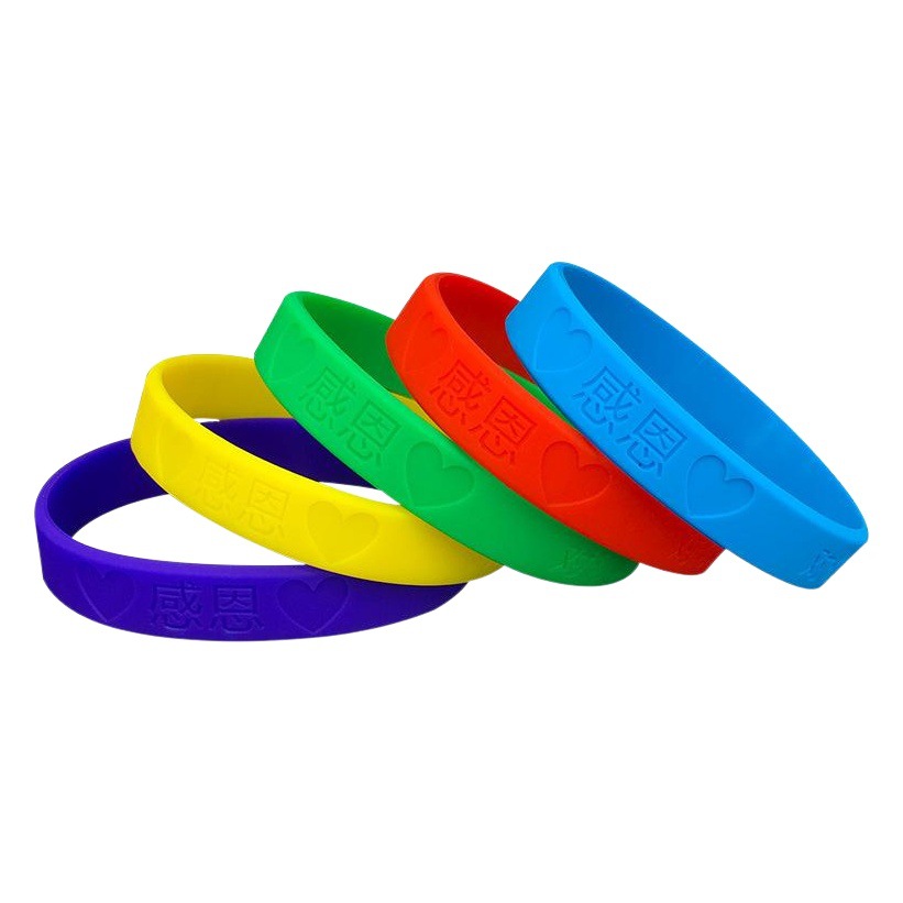 Pulsera de silicona correa de muñeca luminosa letras cóncavas segmentadas correa de muñeca convexa deportes Impresión de goma pulsera para niños