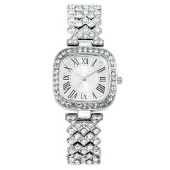 New Hot Selling Square Diamond Studded Star Fashion Women's Watch and Bracelet Style Wholesale