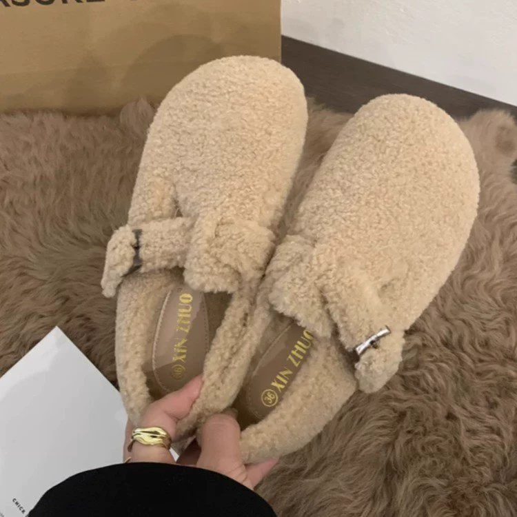 High winter footwear platform, keep warm shoes