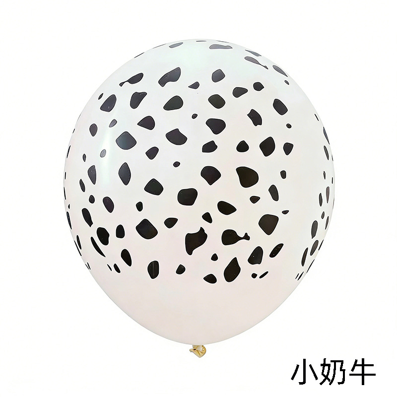 12 pulgadas de globo de látex de patrón animal flor completa para niños de cumpleaños escenario de decoración de globo al por mayor transfronterizo