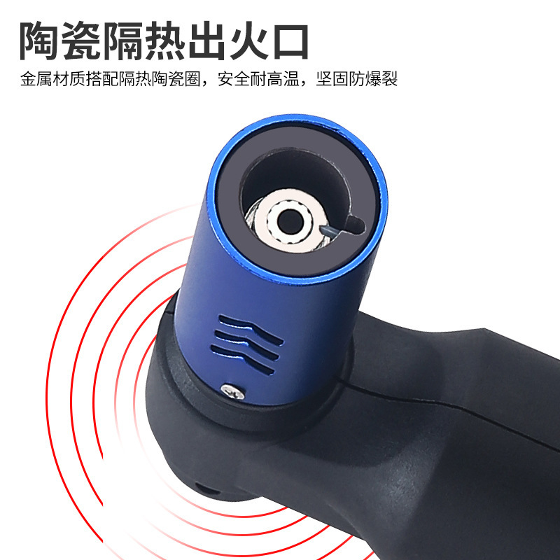 百誠の新型の越境卸売りの小型の直沖金属の空気入れのシガーのライターの屋外の携帯の高温の噴火銃|undefined