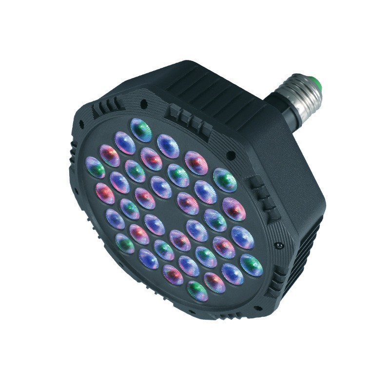 Luz LED de escenario con 36 cuentas, control remoto y Bluetooth, iluminación colorida para bodas y eventos