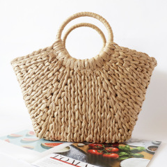 女包包2023新款時尚女士個性手提包波西米亞包斜角草編包沙灘包